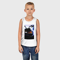 Майка детская хлопок Out a time, цвет: белый — фото 2