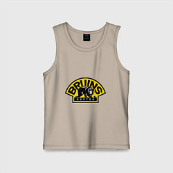 Майка детская хлопок HC Boston Bruins Label, цвет: миндальный