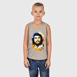 Майка детская хлопок Che Guevara Art, цвет: миндальный — фото 2