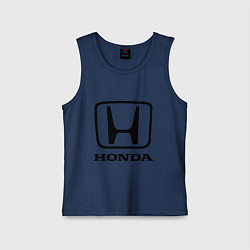 Майка детская хлопок Honda logo, цвет: тёмно-синий