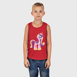 Майка детская хлопок Принцесса Каденс, цвет: красный — фото 2