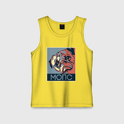 Детская майка Мопс