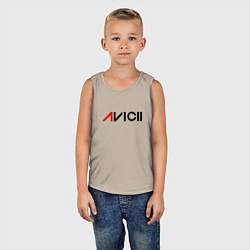 Майка детская хлопок Avicii, цвет: миндальный — фото 2