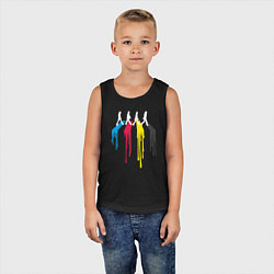 Майка детская хлопок Abbey Road Colors, цвет: черный — фото 2