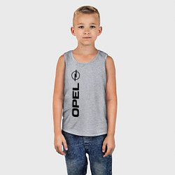 Майка детская хлопок OPEL, цвет: меланж — фото 2