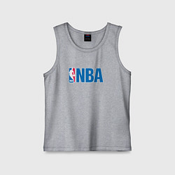 Майка детская хлопок NBA, цвет: меланж