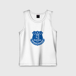Майка детская хлопок Эвертон logo - nil satis nisi optimum, цвет: белый
