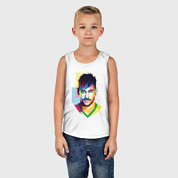 Майка детская хлопок Neymar: fun-art, цвет: белый — фото 2