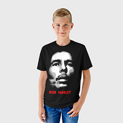 Футболка детская Bob Marley Face, цвет: 3D-принт — фото 2