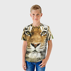Футболка детская Амурский тигр, цвет: 3D-принт — фото 2