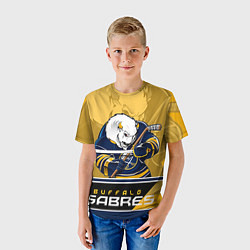 Футболка детская Buffalo Sabres, цвет: 3D-принт — фото 2
