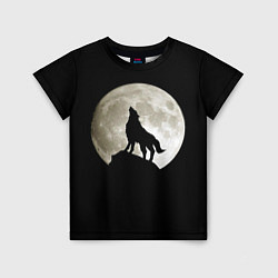 Футболка детская Moon Wolf, цвет: 3D-принт