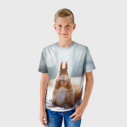 Футболка детская Лесной грызун, цвет: 3D-принт — фото 2