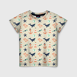 Детская футболка Морской узор