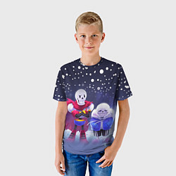 Футболка детская Sans & Papyrus, цвет: 3D-принт — фото 2