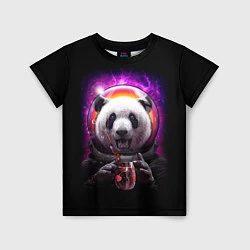 Футболка детская Panda Cosmonaut, цвет: 3D-принт