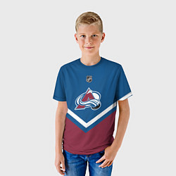 Футболка детская NHL: Colorado Avalanche, цвет: 3D-принт — фото 2