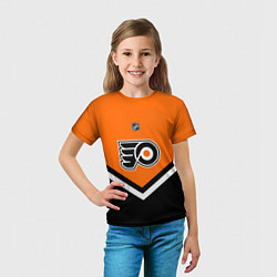 Футболка детская NHL: Philadelphia Flyers, цвет: 3D-принт — фото 2