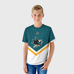 Футболка детская NHL: San Jose Sharks, цвет: 3D-принт — фото 2