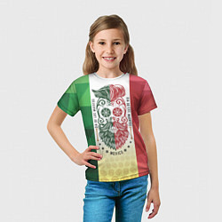 Футболка детская Мексика, цвет: 3D-принт — фото 2