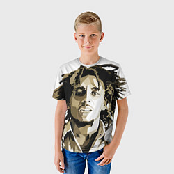 Футболка детская Bob Marley: Mono, цвет: 3D-принт — фото 2