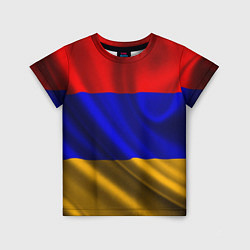 Футболка детская Флаг Армения, цвет: 3D-принт