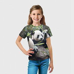 Футболка детская Семейка панд, цвет: 3D-принт — фото 2