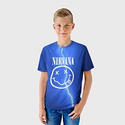 Футболка детская Nirvana: Lightning, цвет: 3D-принт — фото 2