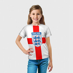 Футболка детская Сборная Англии, цвет: 3D-принт — фото 2