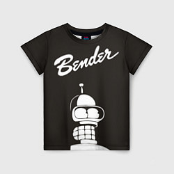 Футболка детская Bender Retro, цвет: 3D-принт