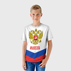 Футболка детская Russia Hockey Team, цвет: 3D-принт — фото 2