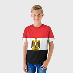 Футболка детская Флаг и герб Египта, цвет: 3D-принт — фото 2