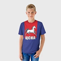 Футболка детская ЦСКА лошадь, цвет: 3D-принт — фото 2