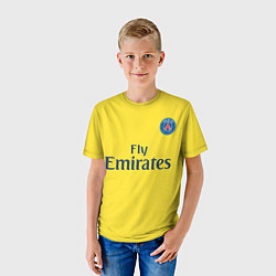Футболка детская PSG FC: Yellow, цвет: 3D-принт — фото 2