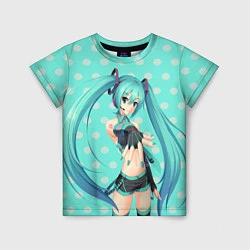 Футболка детская Hatsune Miku, цвет: 3D-принт