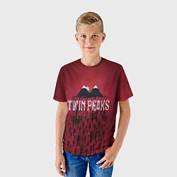 Футболка детская Twin Peaks Wood, цвет: 3D-принт — фото 2