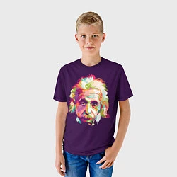 Футболка детская Альберт Эйнштейн: Арт, цвет: 3D-принт — фото 2