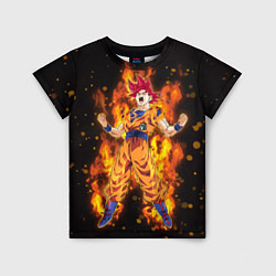 Детская футболка Fire Goku