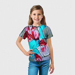 Футболка детская Акварель, цвет: 3D-принт — фото 2