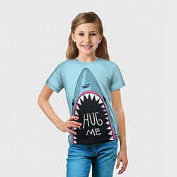 Футболка детская Shark: Hug me, цвет: 3D-принт — фото 2