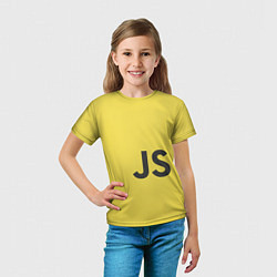 Футболка детская JavaScript, цвет: 3D-принт — фото 2