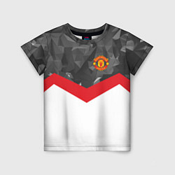 Футболка детская Man United FC: Grey Polygons, цвет: 3D-принт