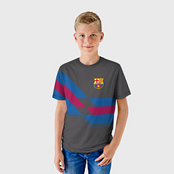 Футболка детская Barcelona FC: Dark style, цвет: 3D-принт — фото 2