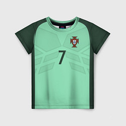 Футболка детская Сборная Португалии: Роналду ЧМ-2018, цвет: 3D-принт
