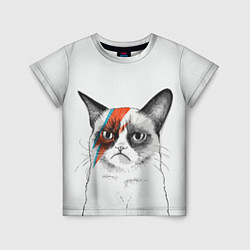 Детская футболка David Bowie: Grumpy cat