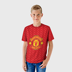 Футболка детская FC Manchester United: Creative, цвет: 3D-принт — фото 2