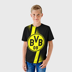 Футболка детская FC Borussia Dortmund: Storm, цвет: 3D-принт — фото 2