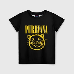 Футболка детская Purrvana, цвет: 3D-принт