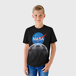 Футболка детская NASA: Moon Rise, цвет: 3D-принт — фото 2