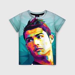 Детская футболка Cristiano Ronaldo Art